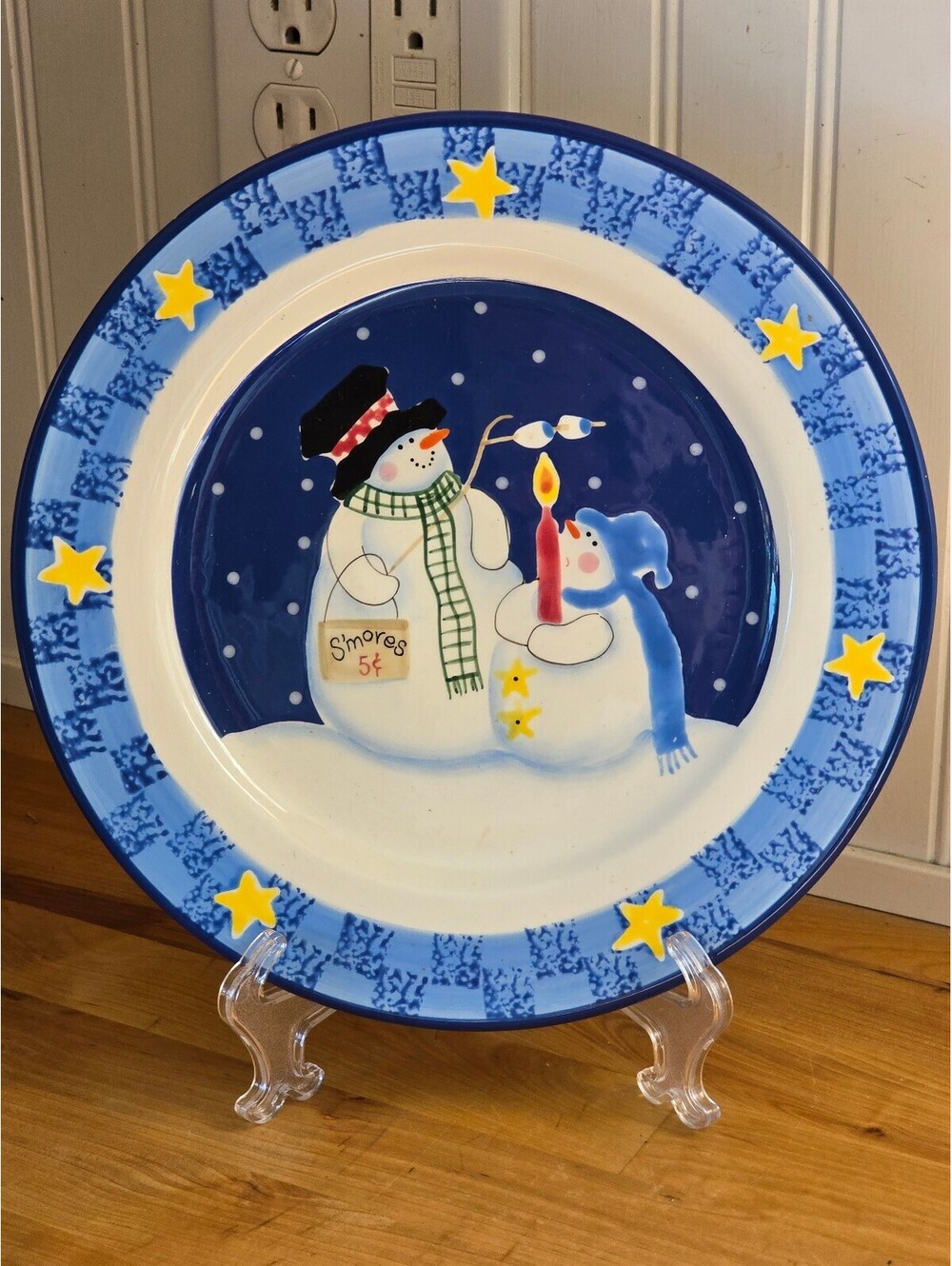 Vtg Midwest of Cannon Falls Jolly Follies S'Mores the Merrier 10" Plate 1999